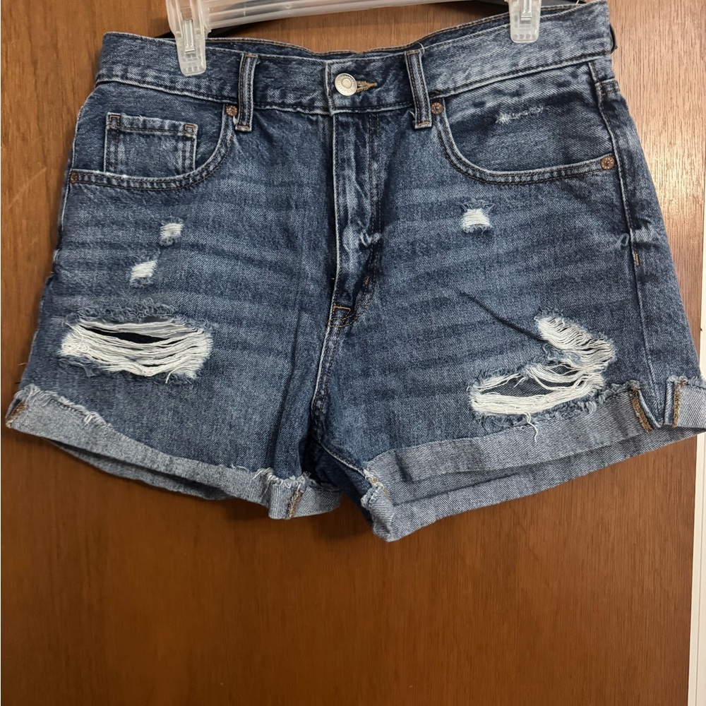 Distressed Mom Shorts